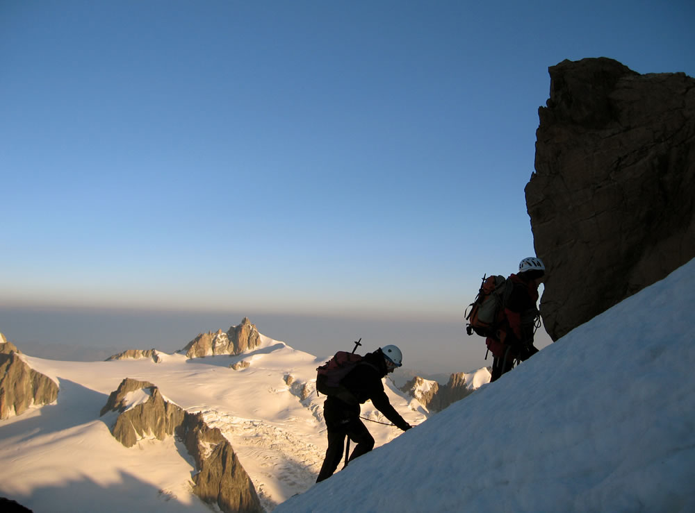 Monte Bianco 4810m, via normale italiana
